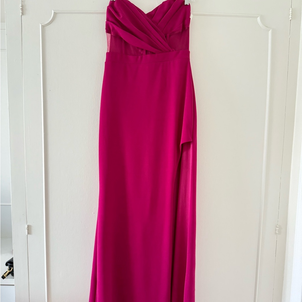 Elegant Pink Evening Gown